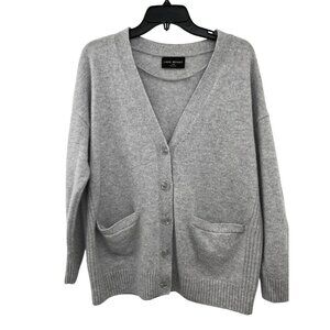 Lane Bryant Boyfriend Cardigan Womens 18/20 Gray 100% Cashmere Used